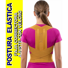 Cargar imagen en el visor de la galería, CORRECTOR DE POSTURA ELÁSTICO AJUSTABLE SOPORTE PARA ESPALDA