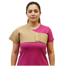 Cargar imagen en el visor de la galería, SOPORTE SUJETADOR DE HOMBRO NEOPRENO OCRE - DEPORTE,GYM, LESIONES