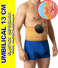 Cargar imagen en el visor de la galería, 13 CM FAJA PARA HERNIA UMBILICAL CON ALMOHADILLA HERNIA DE OMBLIGO