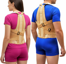 Cargar imagen en el visor de la galería, FAJA DORSOLUMBAR ELASTICA REFORZADA VARILLAS DE ALUMINIO FAJA DORSAL ESPALDA ALTA Y BAJA