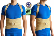 Cargar imagen en el visor de la galería, FAJA DORSOLUMBAR TRANSPIRABLE ELASTICA REFORZADA VARILLAS DE ALUMINIO DORSAL ESPALDA ALTA