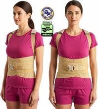 Cargar imagen en el visor de la galería, FAJA DORSOLUMBAR TRANSPIRABLE ELASTICA REFORZADA VARILLAS DE ALUMINIO DORSAL ESPALDA ALTA