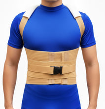 Cargar imagen en el visor de la galería, FAJA DORSOLUMBAR ELASTICA REFORZADA VARILLAS DE ALUMINIO FAJA DORSAL ESPALDA ALTA Y BAJA