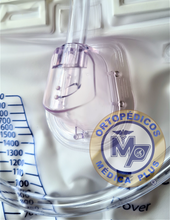 Cargar imagen en el visor de la galería, BOLSA RECOLECTORA DE ORINA DOVER 2 LT CAMARA ANTIRREFLUJO COMPATIBLE SONDA FOLEY DRENAJE URINARIO