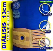 Cargar imagen en el visor de la galería, FAJA 13 CM PROTECTORA PARA CATETER DE DIALISIS PERITONEAL O SONDA DE GASTROSTOMIA - TRANSPIRABLE