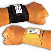 Cargar imagen en el visor de la galería, MUÑEQUERA DEPORTIVA EN BANDA CON REFUERZO ELASTICO 2 PIEZAS