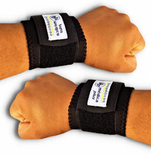 Cargar imagen en el visor de la galería, MUÑEQUERA DEPORTIVA EN BANDA CON REFUERZO ELASTICO 2 PIEZAS