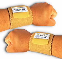 Cargar imagen en el visor de la galería, MUÑEQUERA DEPORTIVA EN BANDA CON REFUERZO ELASTICO 2 PIEZAS