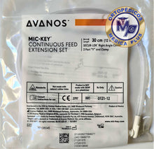 Cargar imagen en el visor de la galería, EXTENSION Y - 30 CM CON PINZA MODELO 0121-12 CALIBRE DELGADO PARA LIQUIDOS COMPATIBLE CON BOTON GASTRICO DE GASTROSTOMIA AVANOS EXTENSION 0121-12