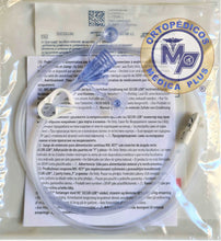 Cargar imagen en el visor de la galería, EXTENSION Y - 60 CM CON PINZA MODELO 0121-24 CALIBRE DELGADO PARA LIQUIDOS COMPATIBLE CON BOTON GASTRICO - PARA BOTON DE GASTROSTOMIA AVANOS