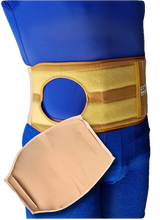 Cargar imagen en el visor de la galería, FAJA 13 CM PARA COLOSTOMIA ORIFICIO UNIVERSAL 10 CM ELASTICA CON FUNDA INCLUIDA