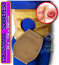Cargar imagen en el visor de la galería, FAJA 20 CM PARA COLOSTOMIA ORIFICIO UNIVERSAL ELASTICA CON FUNDA INCLUIDA - UROSTOMIA OSTOMIA