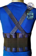 Cargar imagen en el visor de la galería, FAJA INDUSTRIAL NO ELASTICA EN LONETA SOPORTE LUMBAR