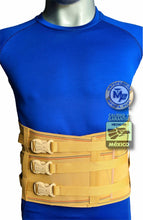 Cargar imagen en el visor de la galería, FAJA LUMBOSACRA CON HEBILLAS 3 BROCHES REFORZADA VARILLAS ALUMINIO Y PLASTICO