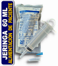 Cargar imagen en el visor de la galería, JERINGA PARA ALIMENTACION DE PACIENTE AMSINO AMSURE 60 ML + ADAPTADOR GASTROSTOMIA - ENTERAL