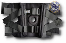 Cargar imagen en el visor de la galería, RODILLERA MIXTA COMBINACION MECANICA Y LIGAMENTOS CRUZADOS ABIERTA NEOPRENO NEGRO