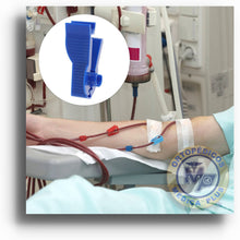 Cargar imagen en el visor de la galería, PAR DE PINZAS PARA CATETER DIALISIS - CLIPS DE PLASTICO