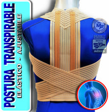 Cargar imagen en el visor de la galería, CORRECTOR DE POSTURA TRANSPIRABLE AJUSTABLE SOPORTE PARA ESPALDA