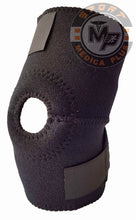 Cargar imagen en el visor de la galería, PAR DE RODILLERA ABIERTA CON ESTABILIZADOR DE ROTULA - BASICA NEOPRENO TERMICA AJUSTABLE UNITALLA