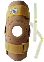 Cargar imagen en el visor de la galería, RODILLERA MECANICA ABIERTA NEOPRENO VARILLAS DE ALUMINIO ARTICULADAS