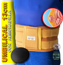 Cargar imagen en el visor de la galería, 13 CM FAJA PARA HERNIA UMBILICAL CON ALMOHADILLA HERNIA DE OMBLIGO