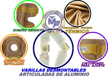 Cargar imagen en el visor de la galería, RODILLERA MECANICA ABIERTA NEOPRENO VARILLAS DE ALUMINIO ARTICULADAS