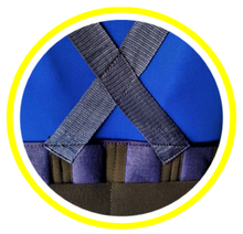 Cargar imagen en el visor de la galería, FAJA INDUSTRIAL NO ELASTICA EN LONETA SOPORTE LUMBAR