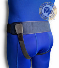 Cargar imagen en el visor de la galería, FAJA PARA HERNIA INGUINAL ELASTICO REFORZADO ALMOHADILLAS IZQUIERDA Y DERECHA HIERNIA DE INGLE