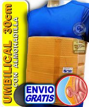 Cargar imagen en el visor de la galería, 30 CM FAJA PARA HERNIA UMBILICAL ALMOHADILLA HERNIADE OMBLIGO