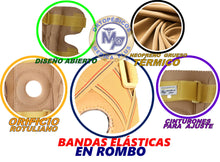 Cargar imagen en el visor de la galería, RODILLERA PARA LIGAMENTOS CRUZADOS ABIERTA NEOPRENO TERMICO AJUSTABLE