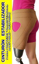 Cargar imagen en el visor de la galería, CINTURON DE NEOPRENO OCRE PARA PROTESIS ESTABILIZADOR CON ANTIDERRAPANTE
