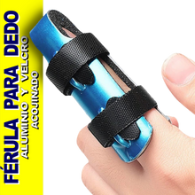 Cargar imagen en el visor de la galería, FERULA PARA DEDO INMOVILIZADOR DE ALUMINIO AJUSTE CON VELCRO TIPO SOMBRILLA
