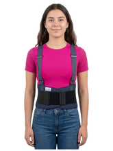 Cargar imagen en el visor de la galería, FAJA INDUSTRIAL NO ELASTICA EN LONETA SOPORTE LUMBAR
