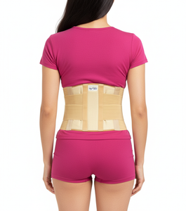 FAJA LUMBOSACRA ELASTICA REFORZADA VARILLAS DE ALUMINIO Y PLASTICO INTERCAMBIABLES FAJA SACROLUMBAR