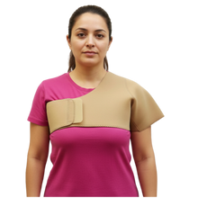 Cargar imagen en el visor de la galería, SOPORTE SUJETADOR DE HOMBRO NEOPRENO OCRE - DEPORTE,GYM, LESIONES
