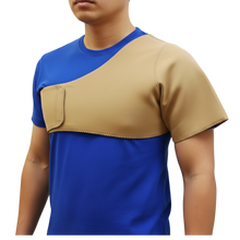 Cargar imagen en el visor de la galería, SOPORTE SUJETADOR DE HOMBRO NEOPRENO OCRE - DEPORTE,GYM, LESIONES

