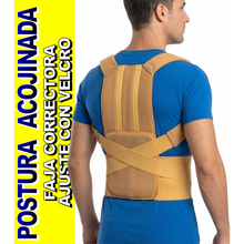 Cargar imagen en el visor de la galería, CORRECTOR DE POSTURA ACOJINADO AJUSTABLE SOPORTE PARA ESPALDA
