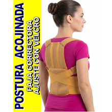 Cargar imagen en el visor de la galería, CORRECTOR DE POSTURA ACOJINADO AJUSTABLE SOPORTE PARA ESPALDA
