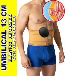 13 CM FAJA PARA HERNIA UMBILICAL CON ALMOHADILLA HERNIA DE OMBLIGO