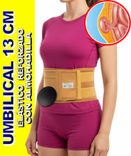Cargar imagen en el visor de la galería, 13 CM FAJA PARA HERNIA UMBILICAL CON ALMOHADILLA HERNIA DE OMBLIGO
