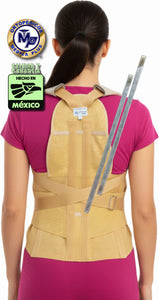 FAJA DORSOLUMBAR TRANSPIRABLE ELASTICA REFORZADA VARILLAS DE ALUMINIO DORSAL ESPALDA ALTA