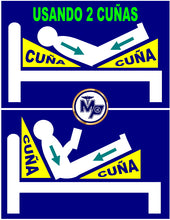 Cargar imagen en el visor de la galería, DOS CUÑA ANTIRREFLUJO ADULTO - RETORNO VENOSO - DESCANSO - VARICES
