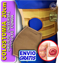 Cargar imagen en el visor de la galería, FAJA 20 CM PARA COLOSTOMIA ORIFICIO UNIVERSAL ELASTICA CON FUNDA INCLUIDA - UROSTOMIA OSTOMIA
