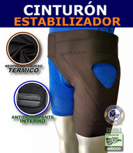 Cargar imagen en el visor de la galería, CINTURON PARA PROTESIS NEOPRENO NEGRO ESTABILIZADOR CON ANTIDERRAPANTE
