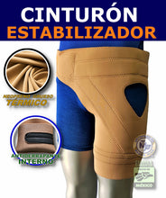 Cargar imagen en el visor de la galería, CINTURON DE NEOPRENO OCRE PARA PROTESIS ESTABILIZADOR CON ANTIDERRAPANTE
