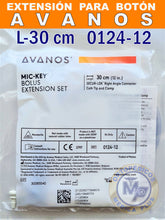Cargar imagen en el visor de la galería, EXTENSION L - 30 CM  CON PINZA MODELO 0124-12 CALIBRE DELGADO PARA LIQUIDOS COMPATIBLE CON BOTON GASTRICO DE GASTROSTOMIA AVANOS EXTENSION 0124-12
