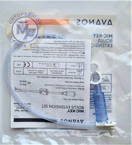 EXTENSION L - 30 CM  CON PINZA MODELO 0124-12 CALIBRE DELGADO PARA LIQUIDOS COMPATIBLE CON BOTON GASTRICO DE GASTROSTOMIA AVANOS EXTENSION 0124-12