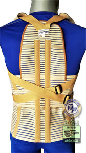 FAJA DORSOLUMBAR TRANSPIRABLE ELASTICA REFORZADA VARILLAS DE ALUMINIO DORSAL ESPALDA ALTA