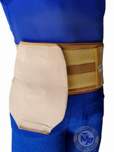 Cargar imagen en el visor de la galería, FAJA 13 CM PARA COLOSTOMIA ORIFICIO UNIVERSAL 10 CM ELASTICA CON FUNDA INCLUIDA
