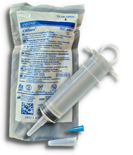 Cargar imagen en el visor de la galería, JERINGA PARA ALIMENTACION DE PACIENTE AMSINO AMSURE 60 ML + ADAPTADOR GASTROSTOMIA - ENTERAL
